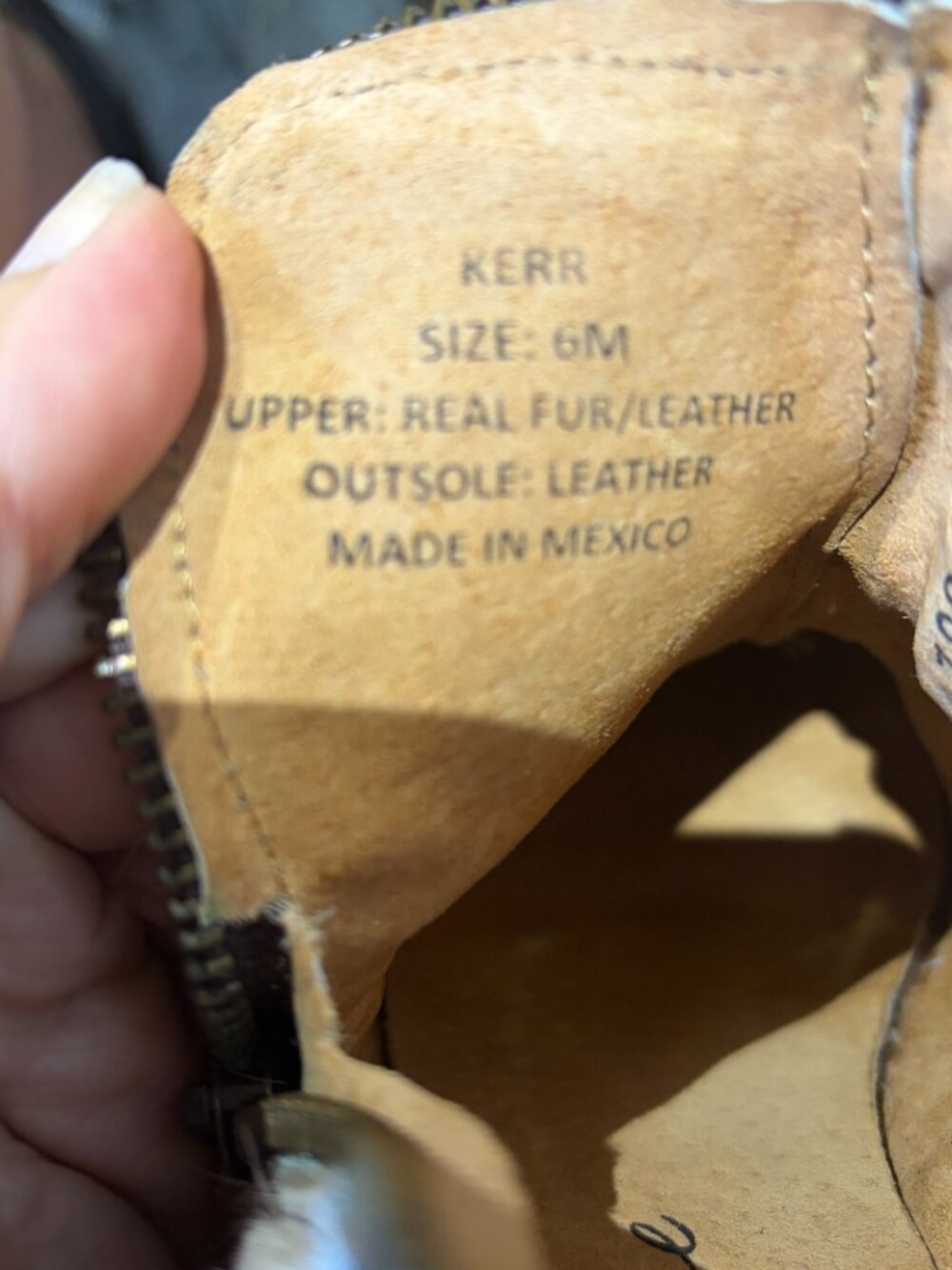 Matisse Keer Fur Beige and Brown Boots Size 6 - Picture 5 of 7